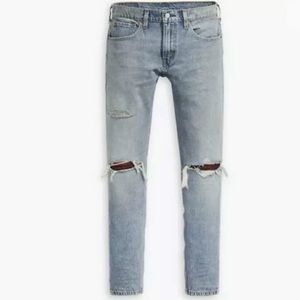 Levi’s 512 Light Tapered Leg Red Plaid Jeans 32x32